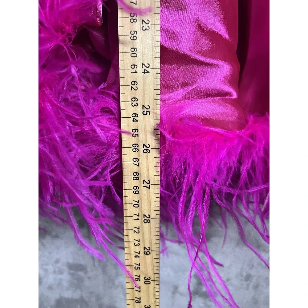 Weissman dance costume Skirt Only child small SC Sequins Feathers‎ Pink Bow Solo